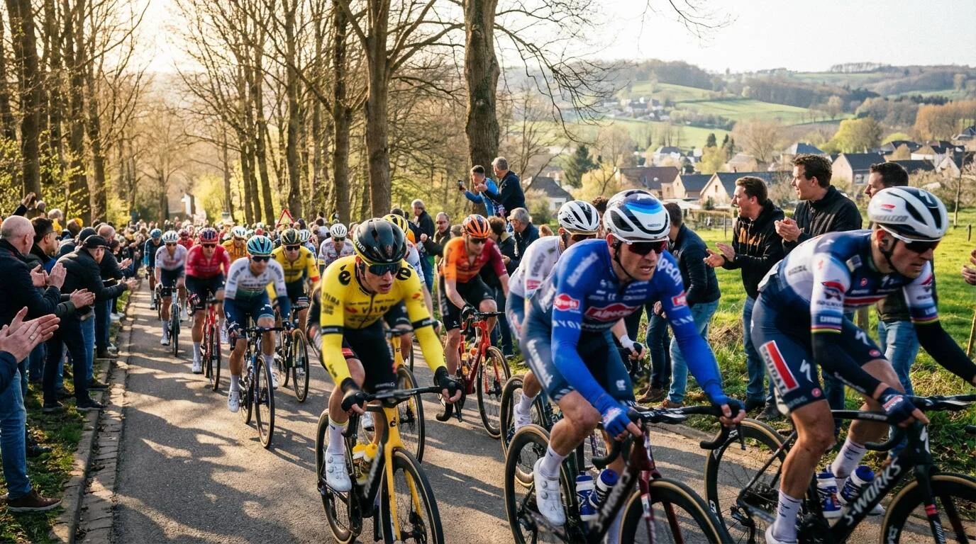 Amstel Gold Race peloton op de Cauberg